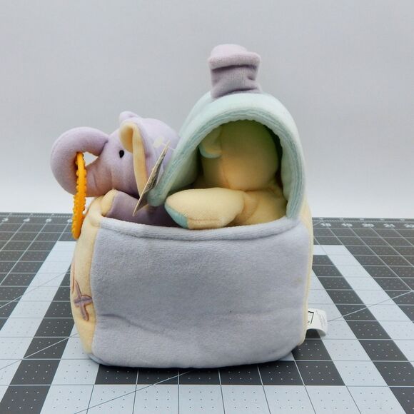 Dakin Applause Baby Soft Toy Box Pastel Plush 6 Inch Bunny Bear Elephant Teether - Picture 2 of 10
